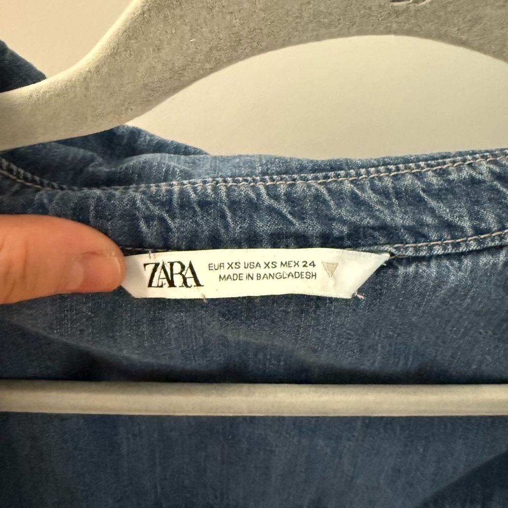 Zara Light Blue Denim Shirt